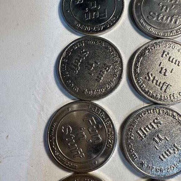 Vintage Game Tokens Bundle 24 Fun“n”Stuff   Right Out Granddad’s Pocket - Picture 7 of 7